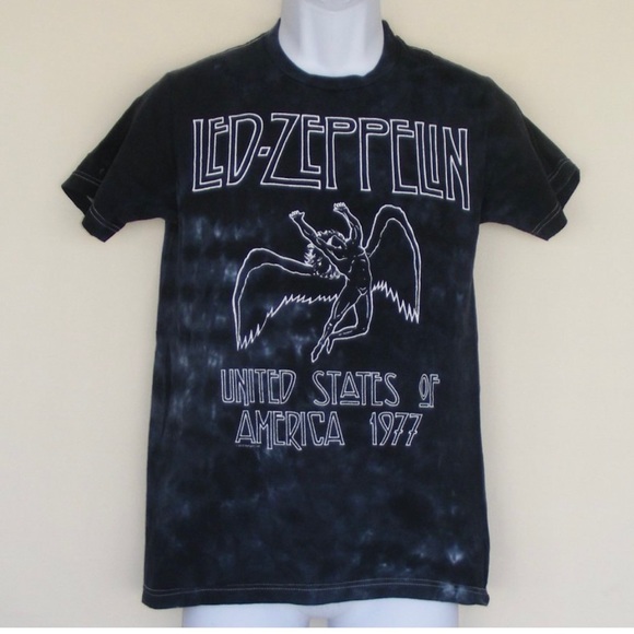 LED ZEPPELIN Tshirt, S, Tie Dye, Swan Song logo - Picture 1 of 7